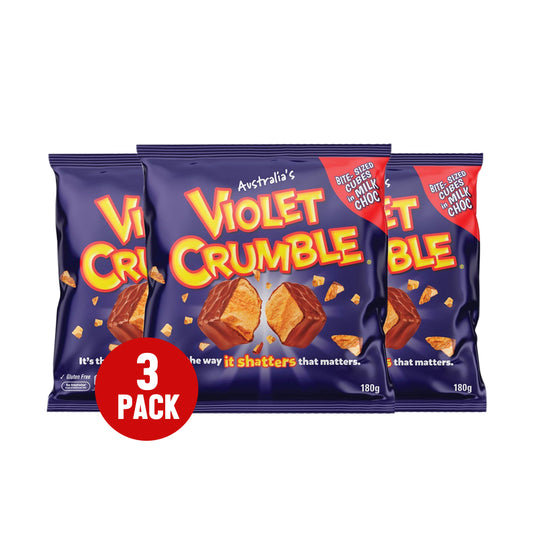 Violet Crumble Cubes 180g x 3