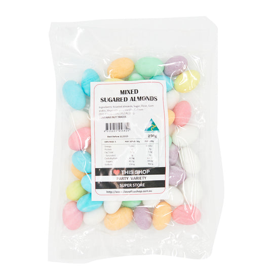 Mixed Sugared Almonds 250g