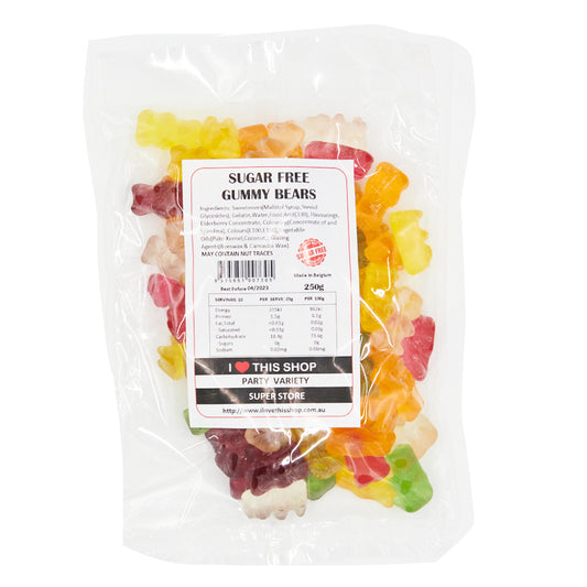 Sugarfree Gummy Bears 250g