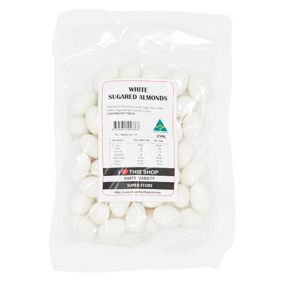 White Sugared Almonds 250g