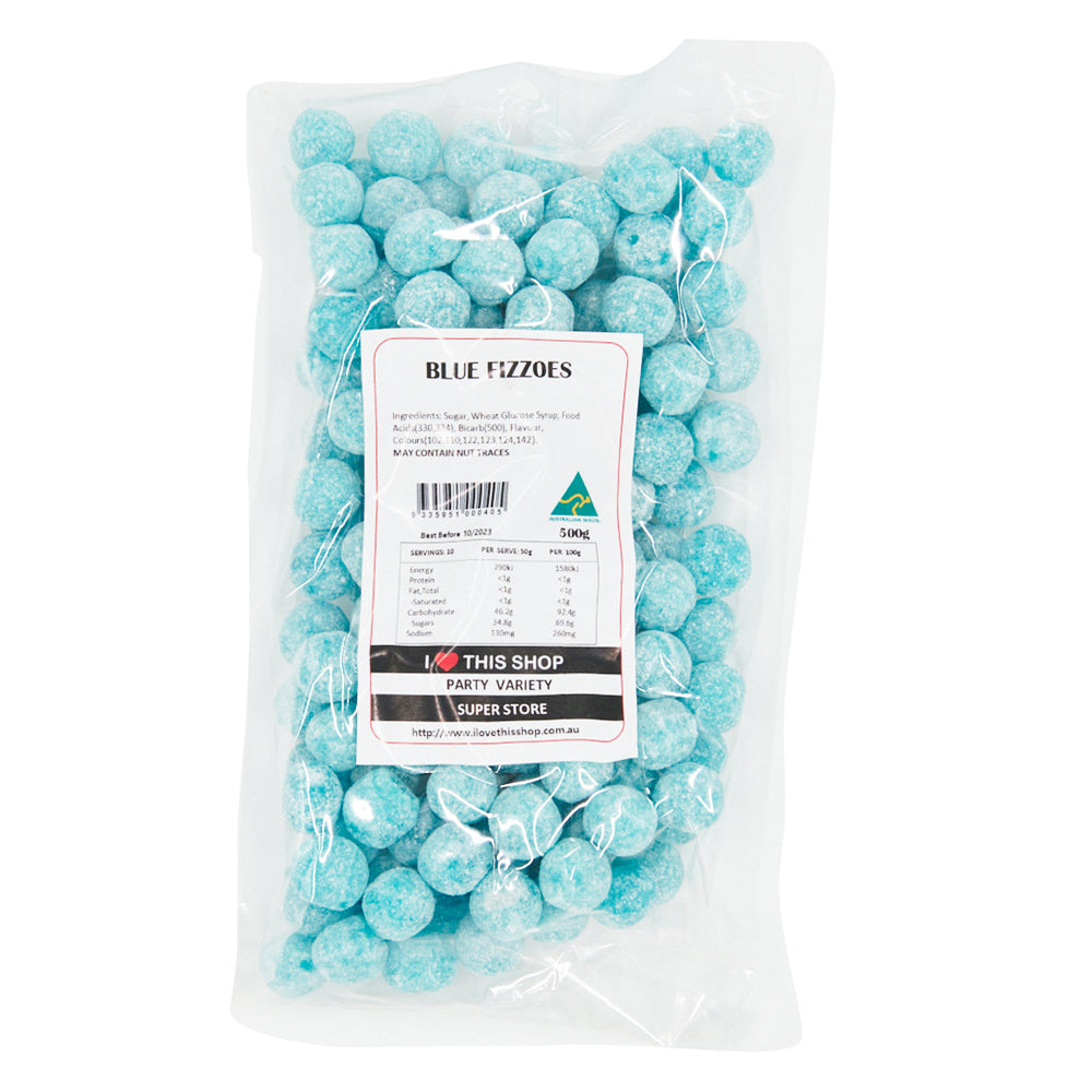 Lagoon Blue Fizzoes 500g