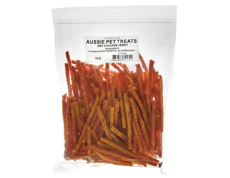 Chicken Jerky Strips Dog treats 1Kg