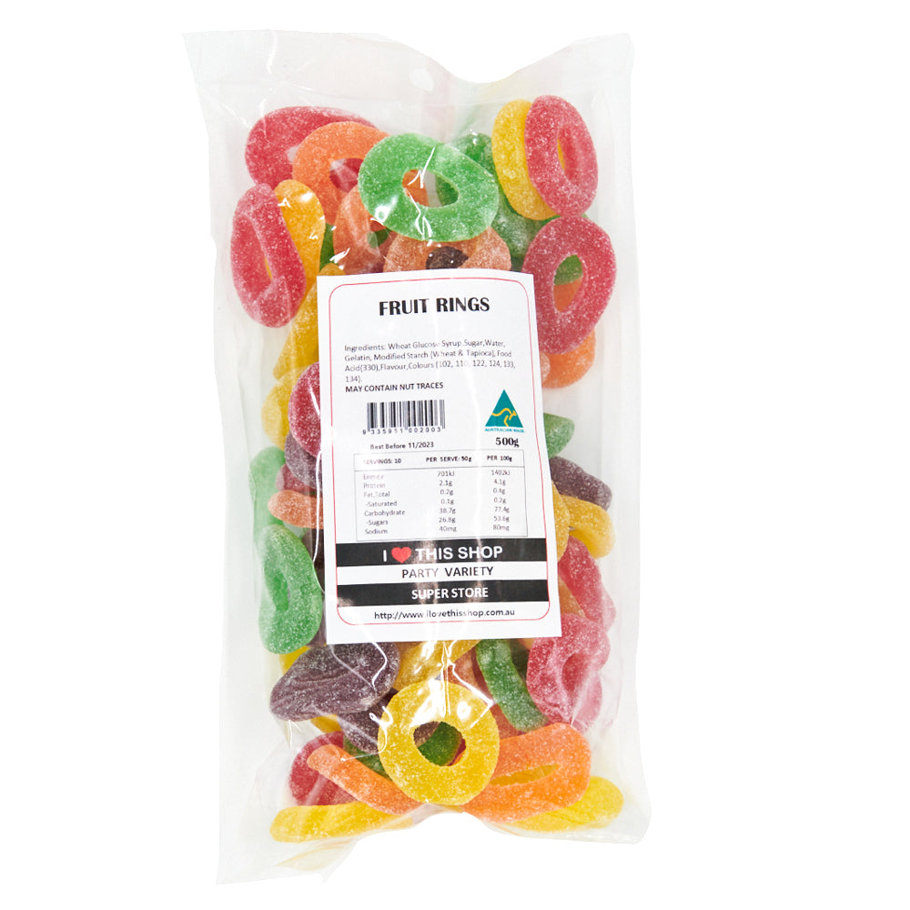 Fruit Rings 500g