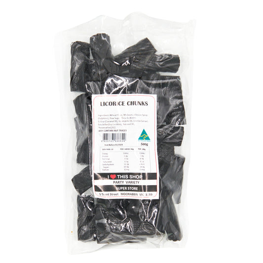 Licorice Chunks 500g