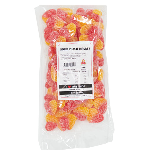 Trolli Sour Peach Hearts 500g