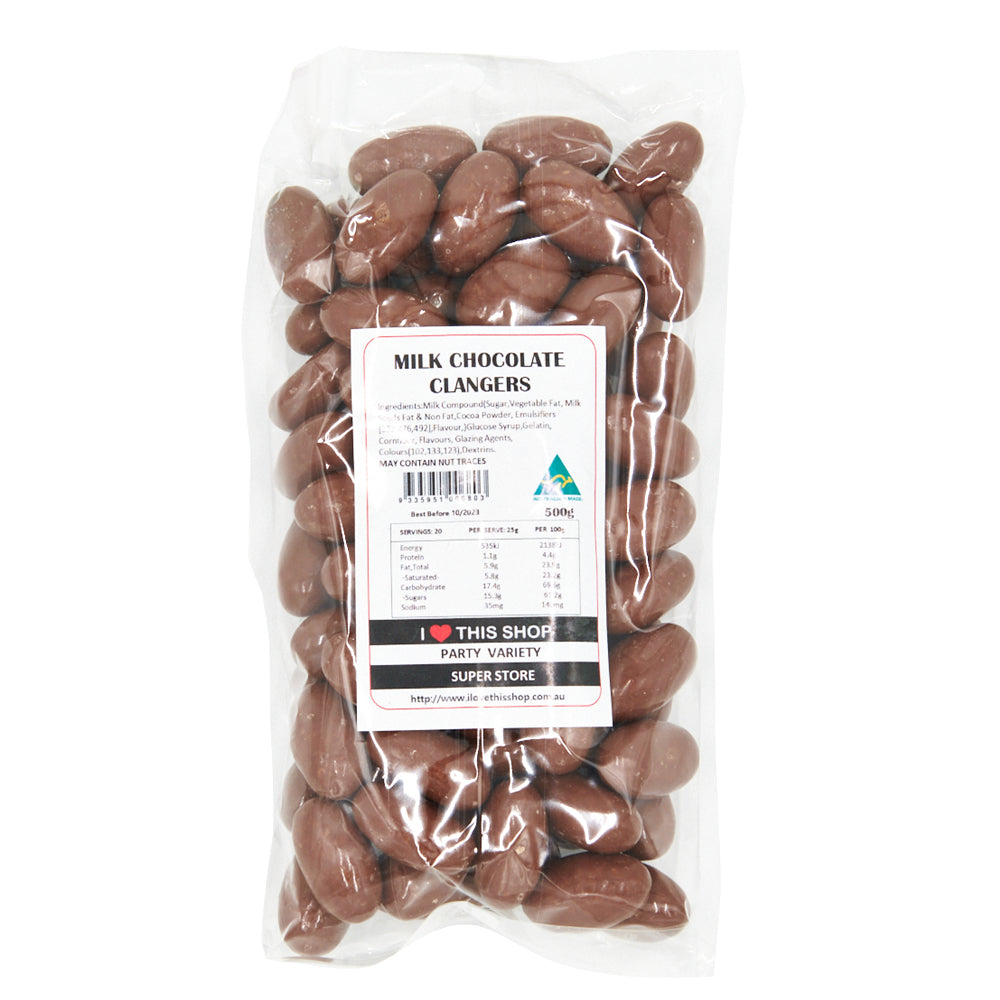 Milk Chocolate Clangers 500g