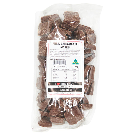 Milk Chocolate Mates 500g