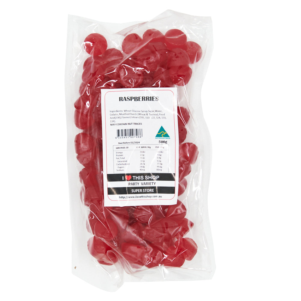 Raspberries 500g