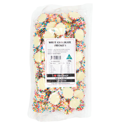 White Chocolate Freckle Jewels 500g