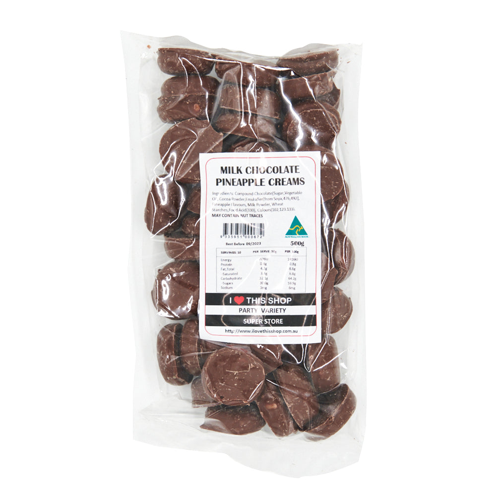 Milk Chocolate Pineapple Creams 500g