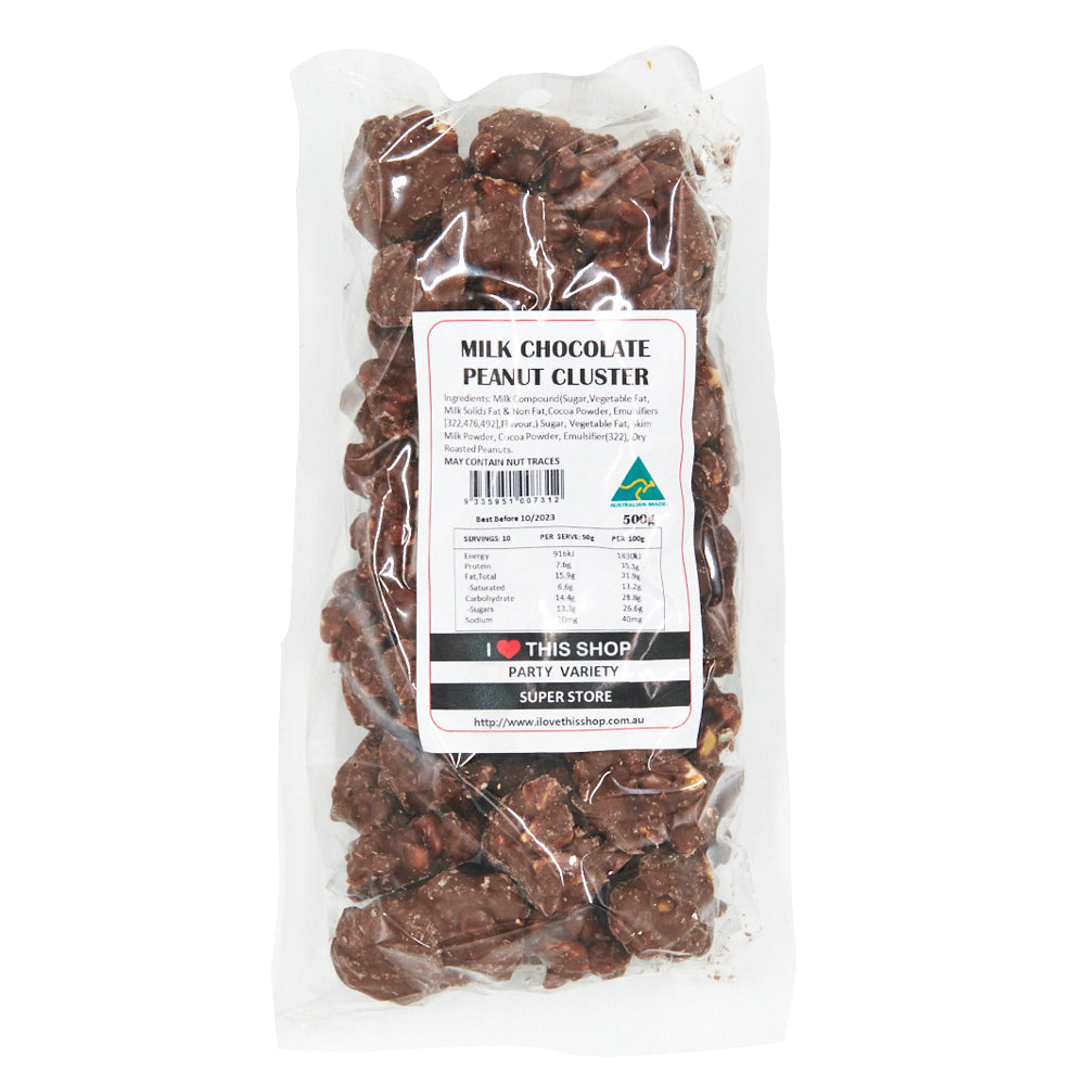 Milk Chocolate Peanut Cluster 500g