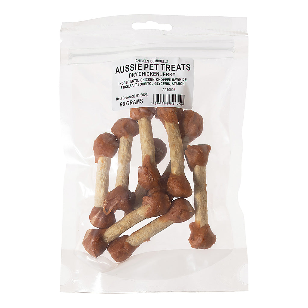 Chicken Jerky Dumbbells 90g