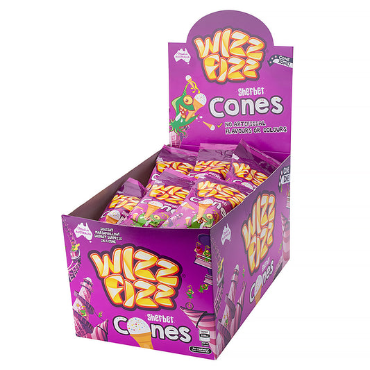 Wizz Fizz  Sherbet Cones 24 Pack