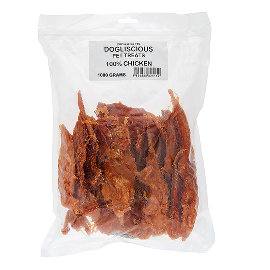 Doglisious Chicken Jerky Fillets 1kg