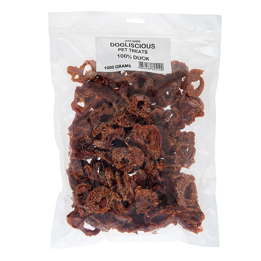 Doglisious Duck Jerky Rings 1kg