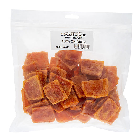 Doglisious Chicken Jerky Small Fillets 500g