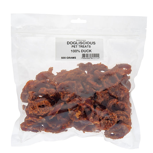 Doglisious Duck Jerky Rings  500g