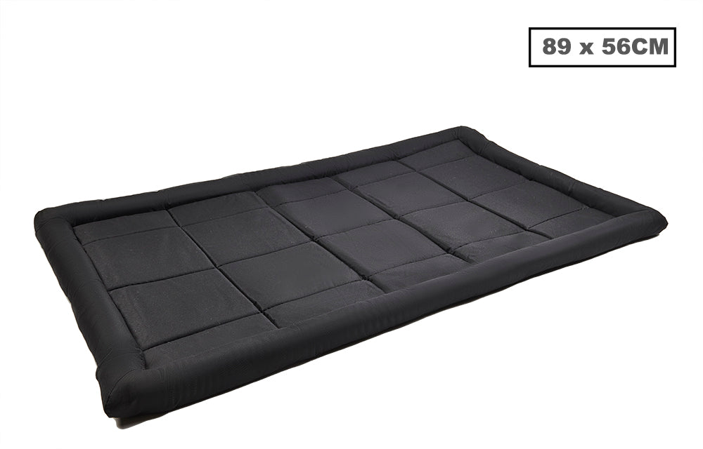 Oxford Dog Bed Black Large 89x56cm